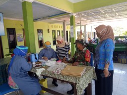 Sukseskan Program Balita Sehat Babinsa 13 Wonoayu Dampingi posyandu