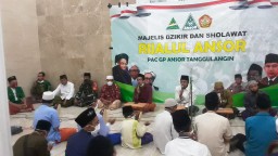 Babinsa Ngaban Hadiri Undangan Dzikir Sholawat Rijalul Anshor