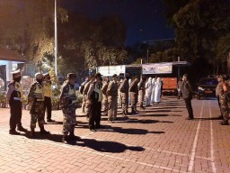 Patroli Gabungan Ciptakan Wilayah Kecamatan Krian yang Kondusif