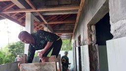 Satgas TMMD Kuasai Pekerjaan Tukang Kayu