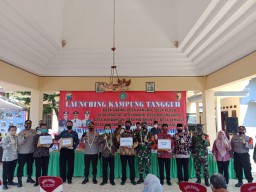 Danramil0816/07 Krembung Hadiri Lounching Kampung Tangguh Serentak