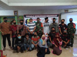 Koramil 13/Wonoayu berikan wawasan Kebangsaan Sidoarjo Siap 24 jam