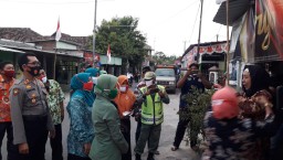 Danramil Jabon Hadiri Launching Wajib Masker Di Masa New Normal