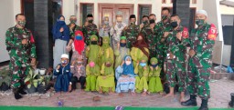 Koramil 0816/15 Sukodono Komsos dan Do'a bersama Anak Yatim