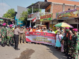 Koramil0816/03 Buduran Bersama sama menegakan disiplin kesehatan guna