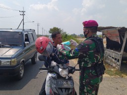 Koramil 12/Prambon dan BKO Deklarasi Sidoarjo Bermasker