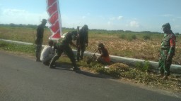 Satgas TMMD Kodim Sidoarjo tuntaskan penerangan jalan umum 100 Persen