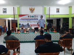 Danramil 0816/07 Krembung Hadiri Cangkrukan Kamtibmas bersama Polresta