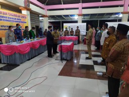 Danramil 0816/10 Balongbendo Hadiri Pelantikan dan Pengambilan Sumpah