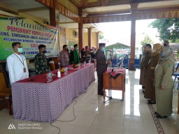 Bati Tuud Koramil 0816/13 Wonoayu Hadiri Pelantikan Pj kades Wonoayu
