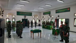 Dandim 0816/Sidoarjo pimpin langsung Sertijab Danramil jajarannya
