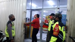 Ramil 0816/07 Krembung Lakukan Giat Protkes tekan Penyebaran covid 19
