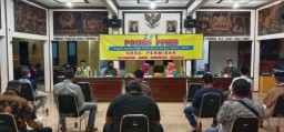 Babinsa Jabon Hadiri Rapat Koordinasi PPKM Mikro Di Desa Permisan.