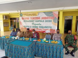 KORAMIL 05/TULANGAN HADIRI SERAH TERIMA JABATAN KADES KEBARON