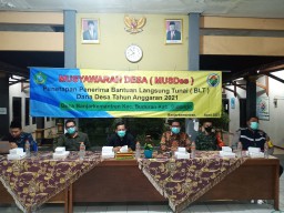 Koramil 0816/03 Buduran dampingi musyawarah penerima BLT
