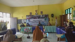 Babinsa Jabon Hadiri Sosialisasi Persiapan Pembelajaran Tatap Muka