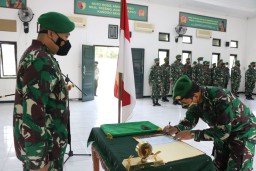 Dandim 0816/Sidoarjo pimpin langsung Sertijab Danramil 03/Buduran