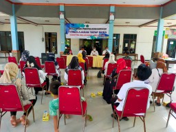 Babinsa Desa Keper Hadiri Persiapan Pembelajaran Tatap Muka ( PTM )