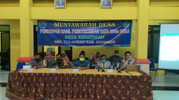 Babinsa Tulangan Hadir Sosialisasi Pemutakhiran Data IDM Berbasis SDGs