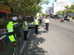 Operasi Yustisi Wilayah Krian digelar Gabungan Forkopimka Krian