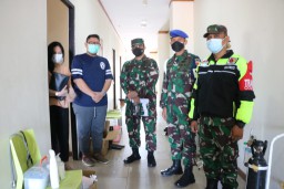 Dandim 0816 dan Dandenpom V/4 Sidak tempat isolasi mandiri di Sidoarjo