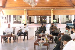 Dandim 0816/Sidoarjo hadiri vidcon pendampingan Daring 2 Cluster Jatim