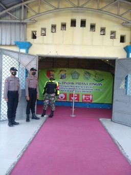 Personil Ramil 05 Tulangan ikuti Pengamanan Sidang Tipiring Sidoarjo