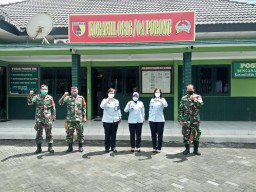 Koramil 0816/04 Porong mendapat kunjungan kerja dari rutan kelas 2A