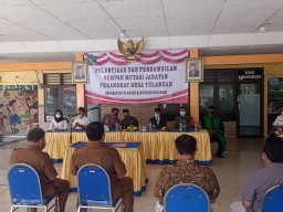 Danramil Tulangan hadiri Pengambilan Sumpah Jabatan perangkat desa