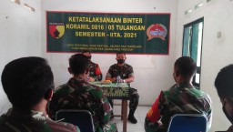 Kasdim dan Pasiter tinjau Ketatalaksanaan Binter Ramil 0816/05Tulangan