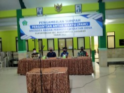 BABINSA 0816/03 BUDURAN KOPTU M. SAMSUL HUDA MENGHADIRI PELANTIKAN BPD