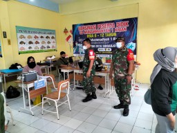 Kodim 0816 Sidoarjo Gelar Vaksinasi Covid-19 untuk usia 6 s.d 11 Tahun