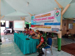 Babinsa Tanjekwagir Hadiri Sosialisasi Pembentukan Rumah Desa Sehat