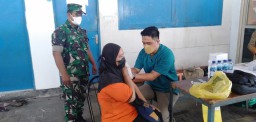 Kodim 0816/Sidoarjo gencarkan vaksin booster pada warga di Kec. Waru