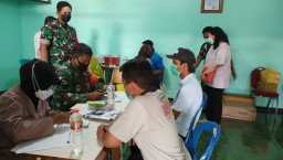 Kodim 0816/Sidoarjo adakan serbuan vaksin booster di Buduran