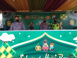 Pengamanan Lebaran, Babinsa Koramil 0816/05 Tulangan Laksanakan Pengamanan di Pos Pam Stasiun KA Sidoarjo