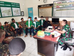 HALAL BIHALAL DAN KOMSOS ORMAS BANSER DI MAKORAMIL 0816/15 SUKODONO