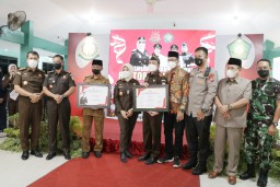 Dandim 0816/Sidoarjo Hadiri Peresmian 20 Rumah Restorative Justice di wilayah Kab Sidoarjo