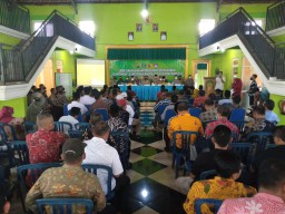 Jelang Pilkades Serentak, Danramil 0816/09 hadiri safari cangkrukan kamtibmas bersama Wakapolresta Sidoarjo