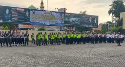Anggota Babinsa Koramil 0816/06 Tanggulangin Laksanakan Apel Gelar Patuh Semeru 2022