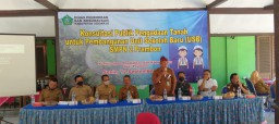 Batuud Koramil 0816/12 hadiri kegiatan Konsultasi Publik Pengadaan Tanah Pembangunan Unit Sekolah Baru (USB) SMPN 2 Prambon Sidoarjo
