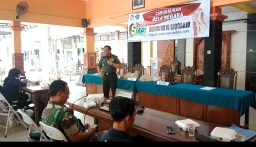 Danramil 0816/16 Waru Berikan Materi Bela Negara Pada Warga Waru