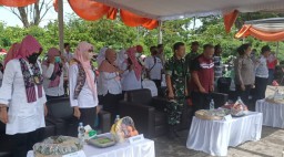 Danramil 0816/06 Tanggulangin Hadiri Undangan Dalam Giat Gladi Lapang Simulasi Krisis Bencal