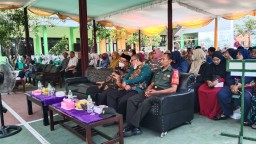 Babinsa 0816/13 Hadiri Gelar Karya Proyek Profil Pelajar Pancasila