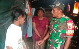 Babinsa Koramil 0816/14 Taman Help and Make Family Lewat Dapur Warganya