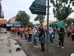Budayakan Olahraga Babinsa Koramil 0816/13 Wonoayu Ikuti Senam Bersama Di Wilayah