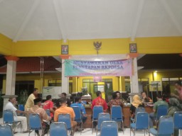 Babinsa Ramil 0816/13 Hadiri Musyawarah Desa Penetapan Anggaran Pendapatan Dan Belanja Desa