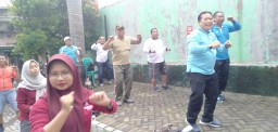 JAGA SINERGITAS DAN SOLIDITAS KORAMIL 0816/16 WARU DENGAN FORPIMKA WARU DENGAN KEGIATAN OLAHRAGA BERSAMA