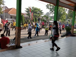 Kuatkan Sinergitas dan Soliditas, Koramil 15 Sukodono Senam Sehat Bersama Muspika