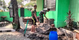 Perbaikan Dan Pembenahan Pangkalan Koramil 0816/06 Tanggulangin